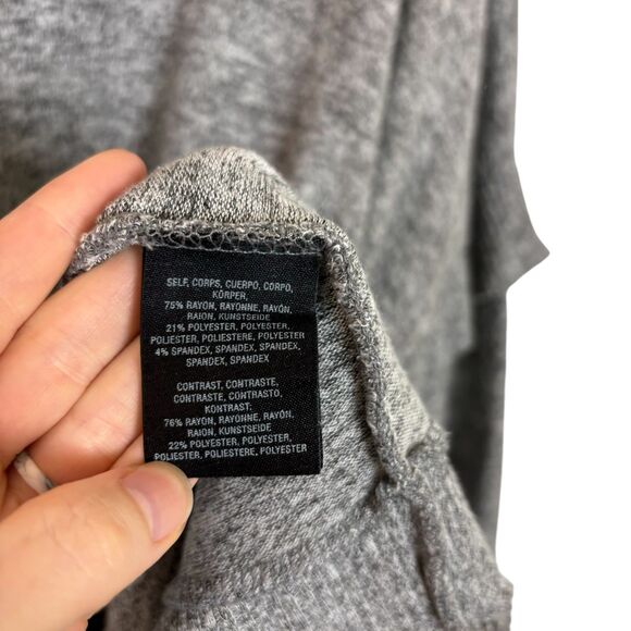 Anthropologie Postmark Gray Lassen Cowl Neck Sweater Women's Small Oversize - Picture 7 of 9